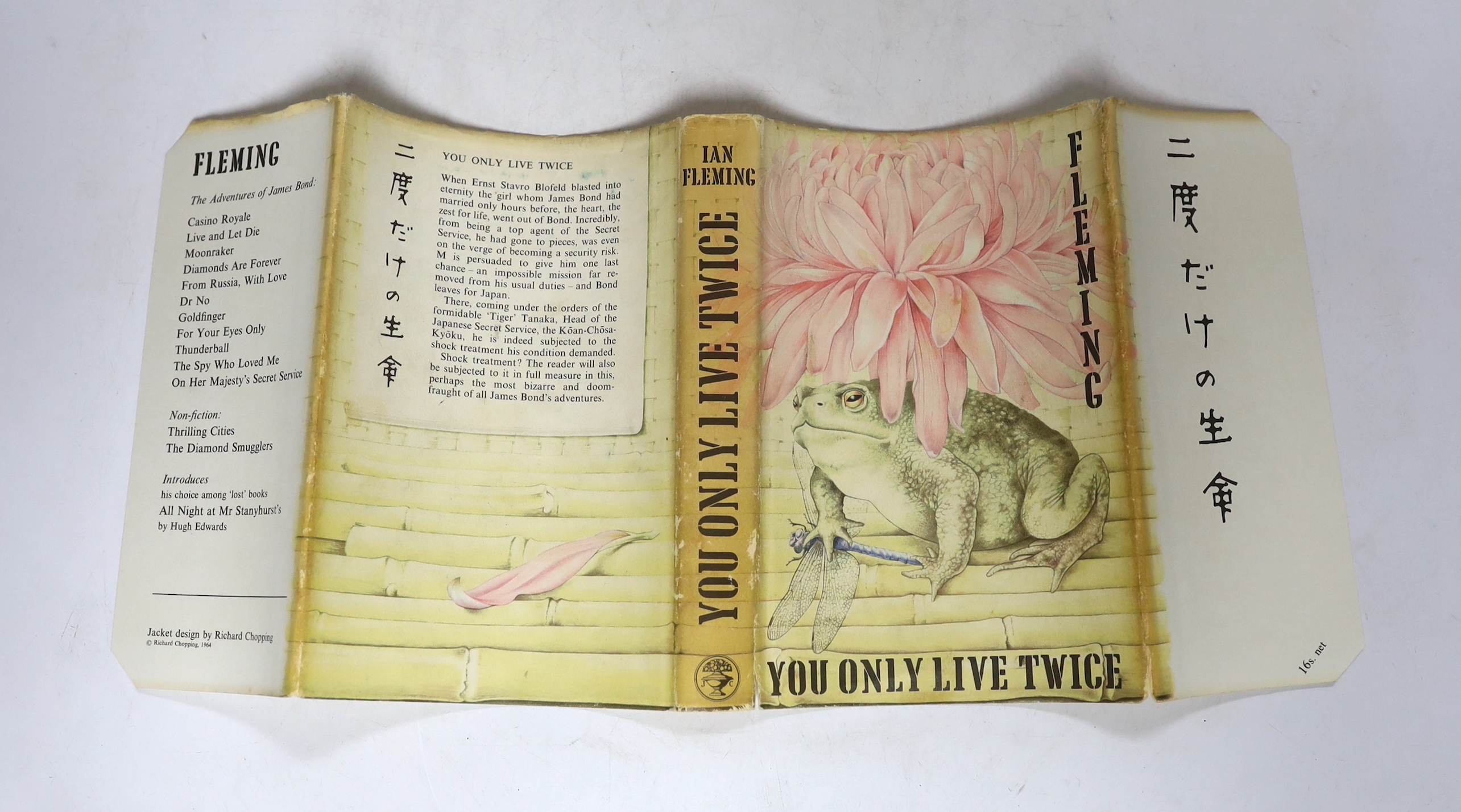 Ian Fleming, You Only Live Twice, first edition with dust jacket, 1964